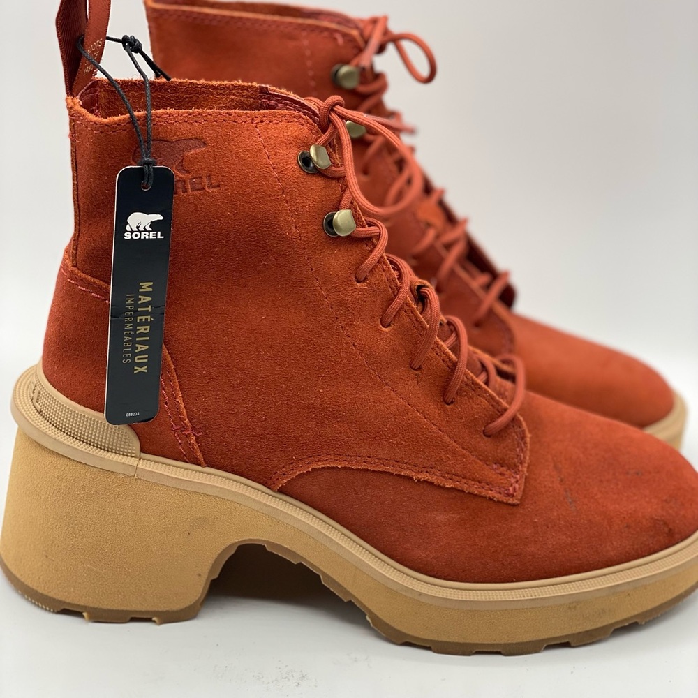 Sorel Womens Hi-Line Heel Lace Warp
Red Tawny‎ Buff